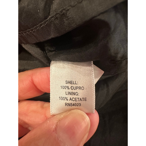 Banana Republic Black Tiered Ruffle Mini Skirt Silk-Like Cupro Size 8 Goth Boho - Picture 8 of 10